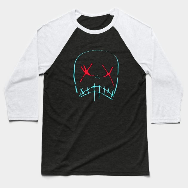 Led Mask Baseball T-Shirt by LedDes